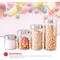 Home Basics 4 Piece Glass Canister Set with Stainless Steel Lids CS10239 - alternate 2